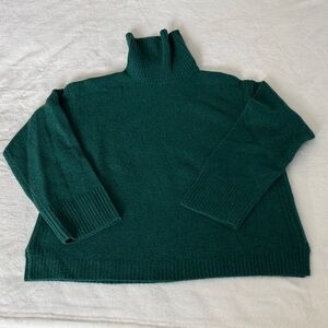 NWT J. Crew Deep Green Turtle Neck Sweater